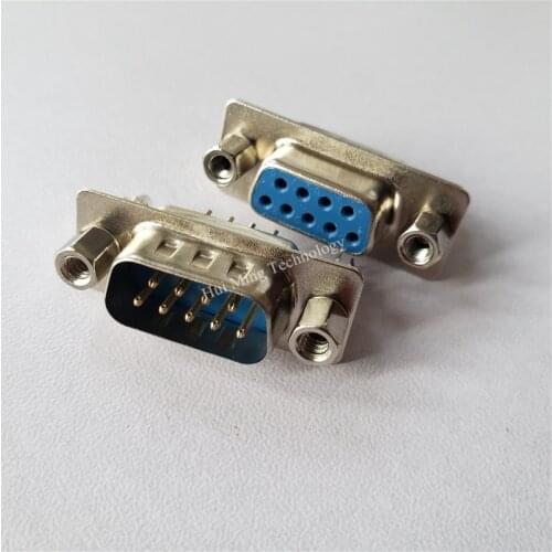 25pcs DB9 connector male harpoon DP9 180-degree Vertical line male harpoon welded plate with fixing screws
