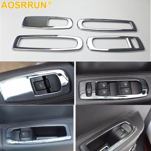 Car Accessories window interior armrest decoration Cover Chrome plated For Renault Koleos 2009 2010 2011 2012 2013 2014 2015