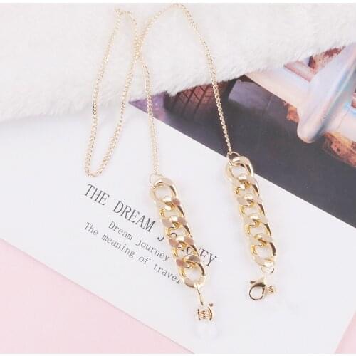 Gold Eyeglass Chains Mask Chain For Women Trendy Reading Sunglasses Chain Reading Spectacles Holder Cord Chain Metal Chains