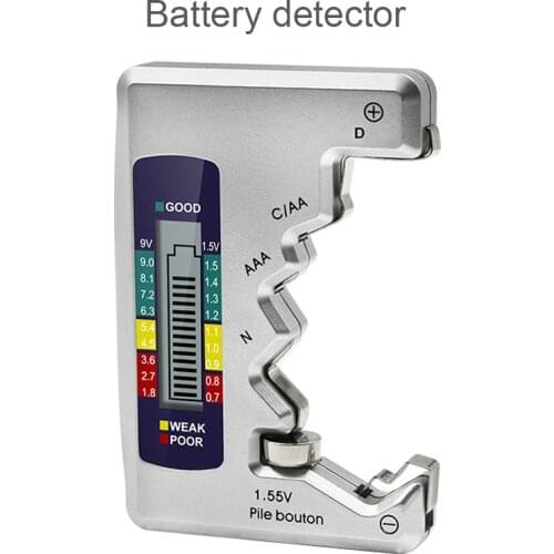 Digital Battery Tester Display for D N AA AAA 9V 1.5V Button Cell Batteries Capacity Check Detector Voltage Capacity Test Tool