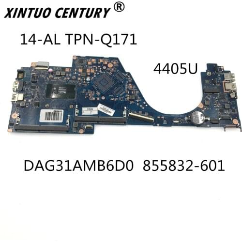 DAG31AMB6D0 855832-601 855832-501 855832-001 857186-601 For HP pavilion 14-AL placa-mãe portátil SR2EX 4405U CPU DDR3 100% test