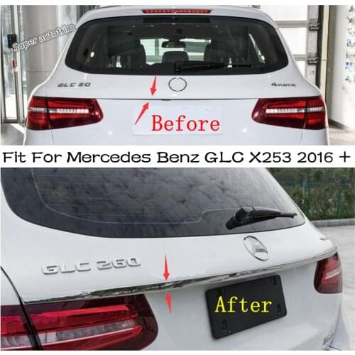 Lapetus Rear Trunk Tail Door Upper Cover Trim Decoration Strip Fit For Mercedes Benz GLC X253 2016 - 2021 / Accessories Exterior