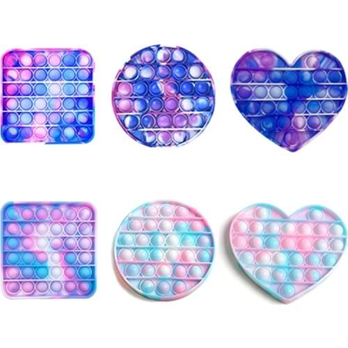 Fidget Toys Anti-stress SqueezeToy Colorful Push Bubble Sensory Stress Reliever Big Size Autism Adult Children Kids Relief Gift