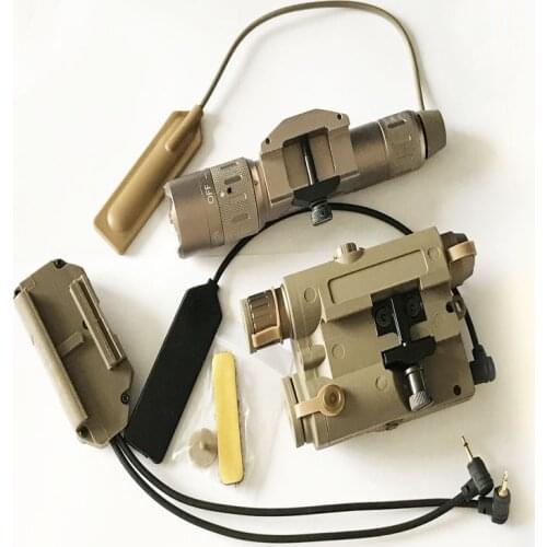 Tactical Flashlight Set BLOCK III accessory kit includes LA-5C/PEQ 15 Red Laser WMX 200 Flashlight Double Switch