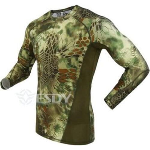 New tactical camouflage T-shirt man breathable army tactical network T-shirt military rapid drying T-shirt justin bieber fitness