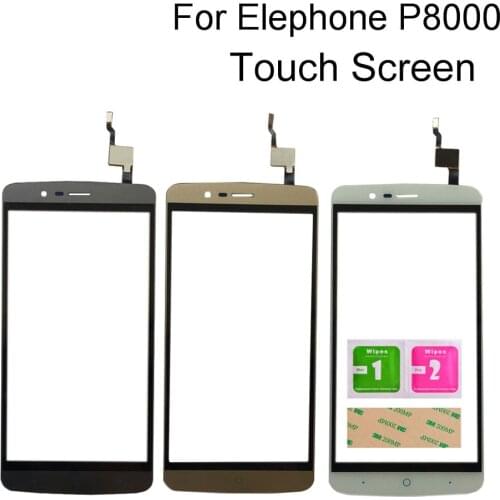 Phone Touch Screen Panel For Elephone P8000 Touchscreen Sensor Front Glass Lens Repair Part Tools 3M Glue