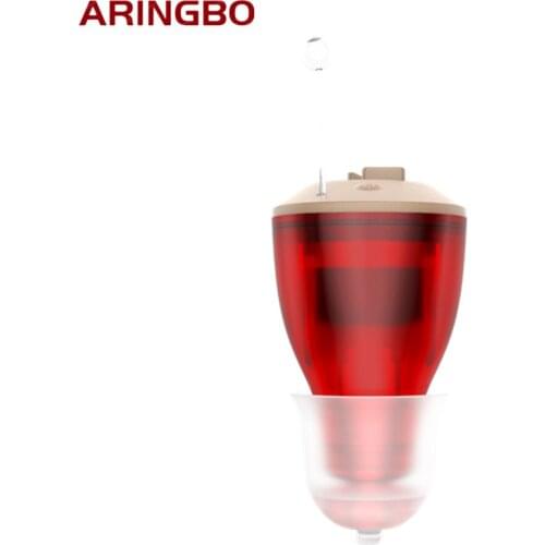 New Rechargeable CIC Hearing Aid Severe Loss Invisible Mini Aids Voice Amplifier Sound Enhancer 1Pair For Deaf Elderly