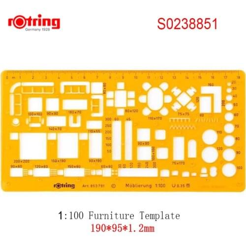 Rotring Furniture Template 1:50/1:100 drawing tools