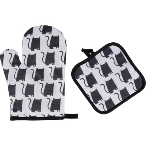 One Piece Kitchen Microwave Oven Polyester Resistant Heat Temperature Gloves Insulation Anti Scald Hand Clip Dish Bowl Holder