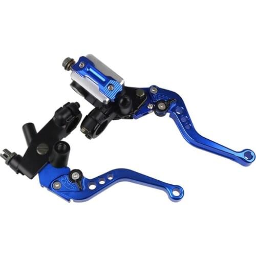 Universal 7/8 Inch Motorcycle Master Brake Cylinder Hydraulic Clutch Brake Lever With Fluid Reservoir Motorbike Clutch Handle