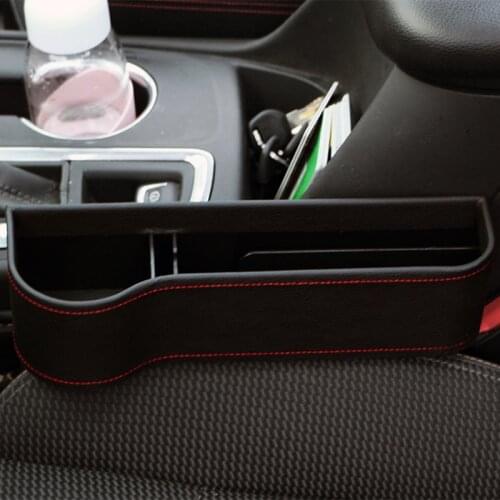 Universal Stitched Car Seat Cup Wedge For Toyota Corolla RAV4 Camry Altolyer Prado CHR For Honda CRV Vezel HRV With Civic Odysse