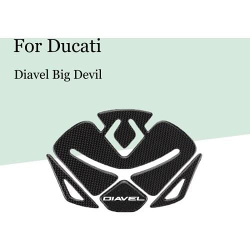 Suitable for Ducati Diavel Big Devil Fish Bone Sticker Fuel Tank Carbon Fiber Protective Sticker