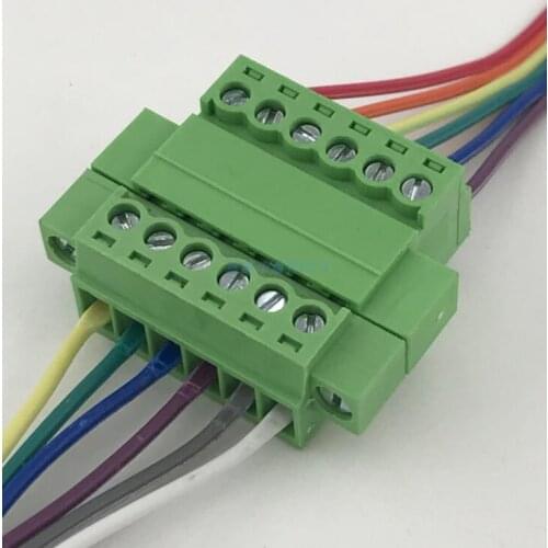 10sets With the ear welding-free aerial docking K2/15EDGRKM-3.81MM male and female pairs of plug-in terminals 2P-24P