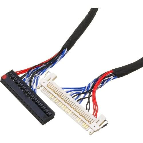 10Pcs/Lot FIX-30P-1CH 8bit 30Pins 400mm LVDS Cable Universal single 8 line For 26-47 inch big screen panel Cable 2 models