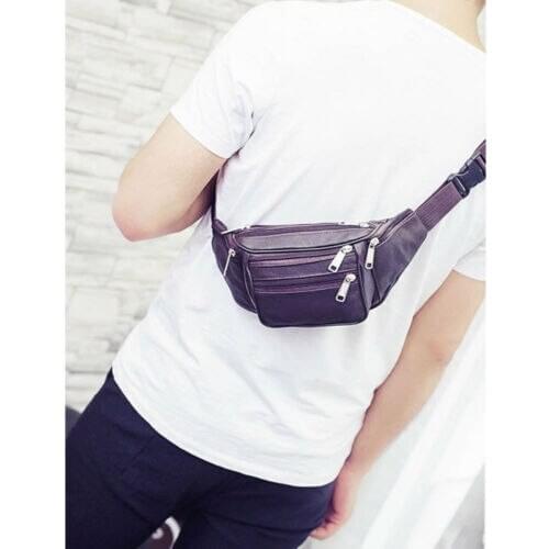 2019 Mens Casual Utility Cycling Waist Fanny Pack Belt Bag Travel Hip Purse Mens Sports Bag 2 Colors