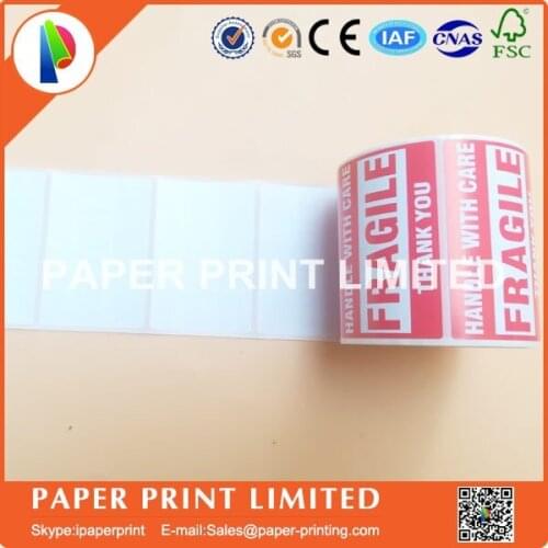 50 Rolls Fragile Stickers 3'' x 2'' 76x50mm Fragile - Handle With Care - Thank you Shipping Labels Stickers (500 Labels / Roll)