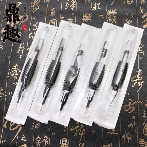 50pcs/Lot Silicone Tattoo Tube Grips With Suited Steel Needles Assorted 3/4" (19mm) Tattoo Kits Supply