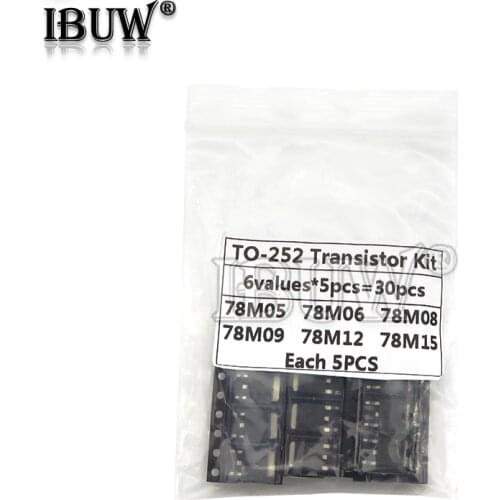 6Kinds*5PCS=30PCS TO-252 Transistor Kit igmopnrq 78M05 78M06 78M08 78M09 78M12 78M15 each 5PCS