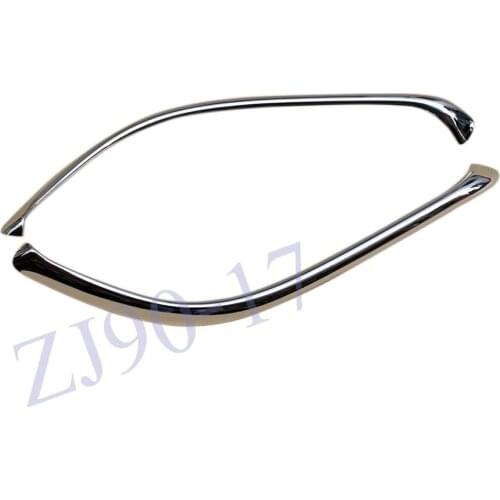 ABS Chrome Front Bottom Fog light Eyelids Cover Fog Light Brow Eyebrow Strip Fit For Mazda 3 BN 2017 2018 Accessories Trim