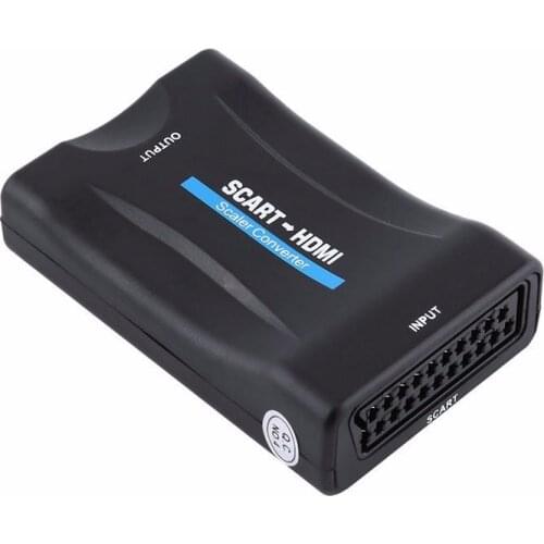 1080P SCART To HDMI-compatible Converter Video Audio Adapter AV Signal Adapter HD Receiver TV DVD HDMI-compatible To SCART