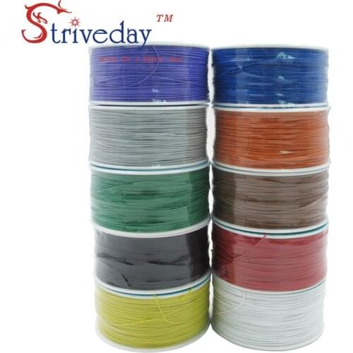 250M 30AWG White OK line circuit board flying line PCB jumper electronic wire welding connection wire single core copper wire