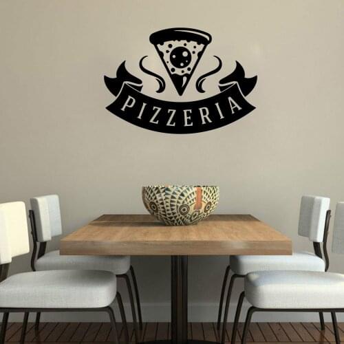 Free shipping Pizza Waterproof Wall Stickers Home Decor For Babys Rooms Wall Stickers Waterproof Wallpaper
