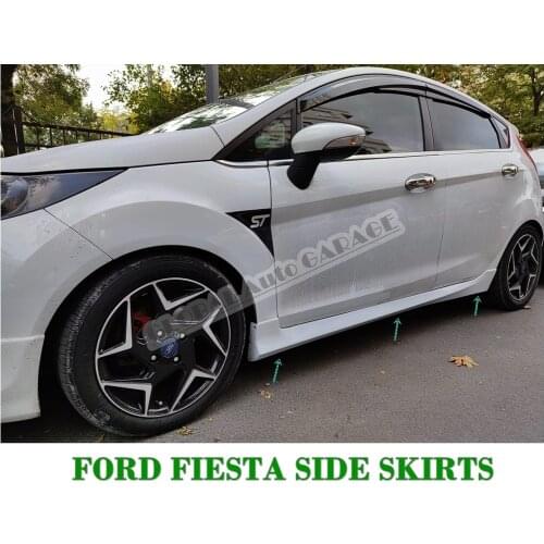 For Ford Fiesta Side Skirts 2008-2017 Sill Trim Car Styling Auto Accessory Universal Spoiler Mud Flaps Lip Splitter Bumper Rack