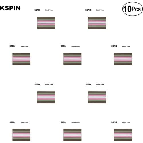 Demigirl Pride Lapel Pin Flag badge Brooch Pins Badges 10Pcs a Lot