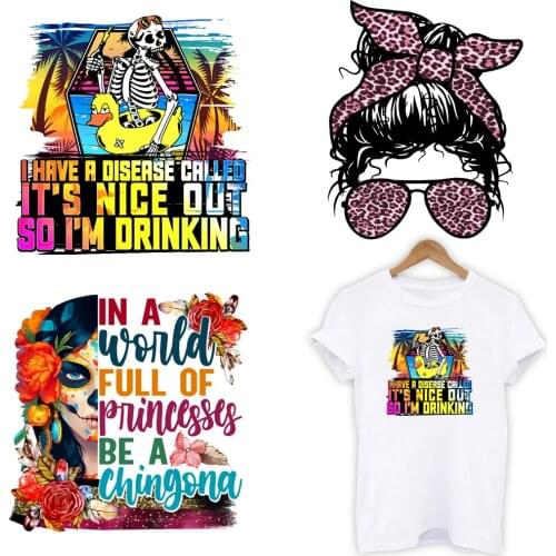 DIY Cartoon Fairy Heat Transfer Sticker For Vogue Girl Clothing Patch 1 Piece. T470