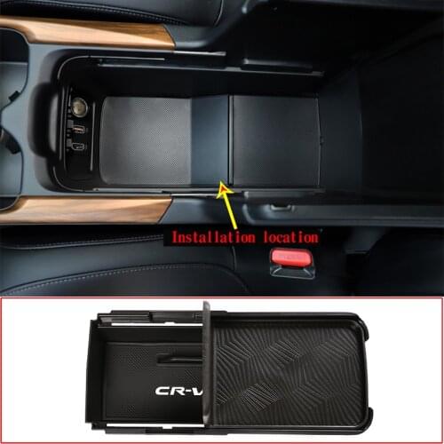 For 2017-2021 Honda CR-V ABS central control armrest box storage box upgrade double-layer car interior accessories