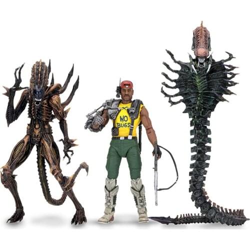 2019 NECA 13th Lineup Aliens VS Predator Scorpion Snake Alien Sgt Apone Kenner Action Figure Toy