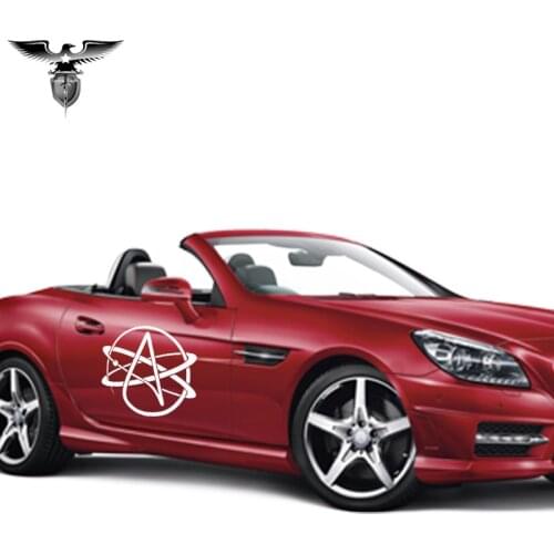 EmpireYing 3 Size 8 Colors Art Logo Atheist Symbol Atheism Car Sticker Window Motorcycles Door Laptop Styling Vinyl Decal Gifts