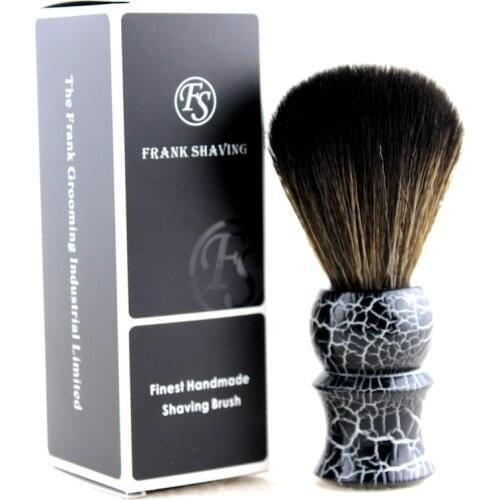 "FS"-New Developed Antibacterial G5 Synthetic Fiber Shaving Brush, 20mm, Tortoiseshell or Black Handle+FREE STAND+FREE SHIPPING