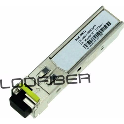 GLC-BX-D Compatible 1000BASE-BX-D BiDi SFP 1490nm-TX/1310nm-RX 10km DOM Transceiver