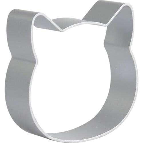 Hot Sale Kawaii Cat Shape Christmas Cookie Cutters Alloy Metal Cute Biscuit Pastry Fondant Cake Mold Cutter DIY Baking Tool