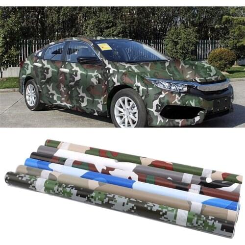 6 Colors Camo Vinyl Film Camouflage Car Body Wrap Film For Car Styling Bike Computer Laptop Scooter Motorcycle