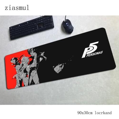 Persona 5 pad mouse 90x30cm computer gamer mouse pad locrkand padmouse big esports mousepad ergonomic gadget office desk mats