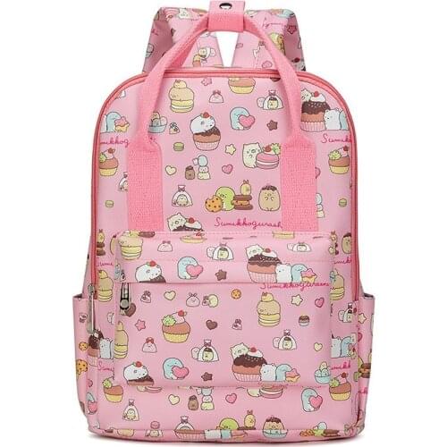 Cartoon Sumikko Gurashi Melody Animal Unicorn PU Fashion Large Capacity Student School Bags Teenager Travel Shouder Bag Backpack