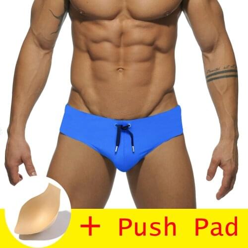 17 Styles Sexy Gay Swimwear Men Brief With Pad Swimming Shorts For Men Swimsuit Swimming Trunks Mens Swimming Shorts Sunga