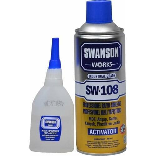 Swanson Works Professional Fast Glue Set 250 ML 25 Pcs
