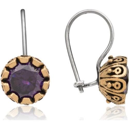 Tevuli 925 Sterling Silver Purple Authentic Earrings