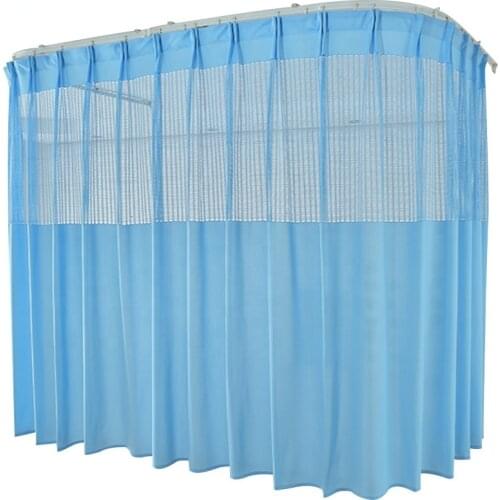 Waterproof Durable Non-woven Medical Disposable partition ICU hospital blackout bedroom cubical curtain with hooks