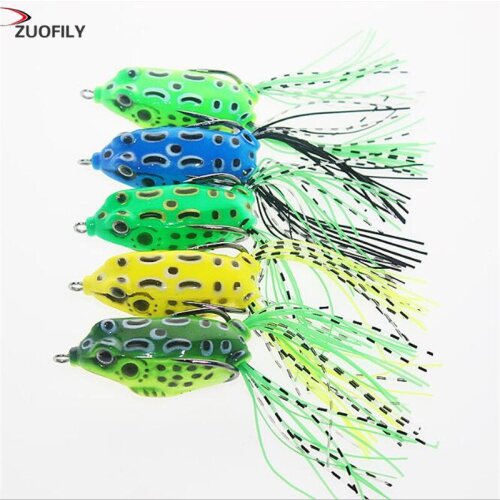 High Quality Fishhooks Live Target Frog Fishing Lure 5.5cm 8g Snakehead Fish Lures Topwater Simulation Frog Fishing Bait