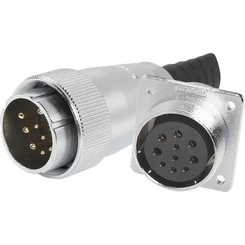 ZHQCN WS32 M32 IP67 Waterproof Circular Solder Wire Electrical Connector Industrial 4 6 8 10 11 12 13 14 19 Pin Signal Adapter