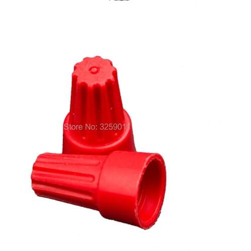 1PCS Screw-On Wire Connectors 22-10 AWG Standard Type P6H Red Spring wire Terminals Electrical Lugs Press Lin Cap