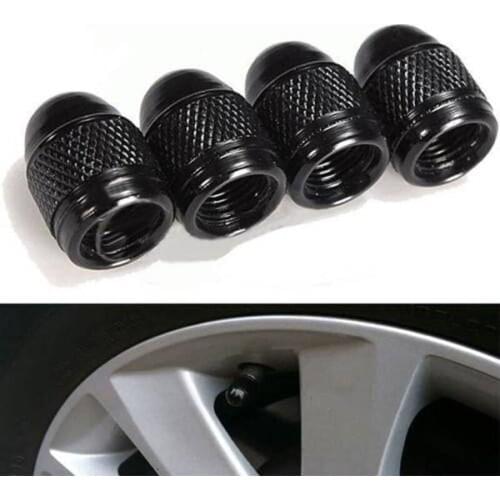 4PCS Automobiles Universal Aluminium Alloy Dustproof Car Accessories Wheels Tire Tyre Rim Valve Stem Caps Auto Replacement Parts