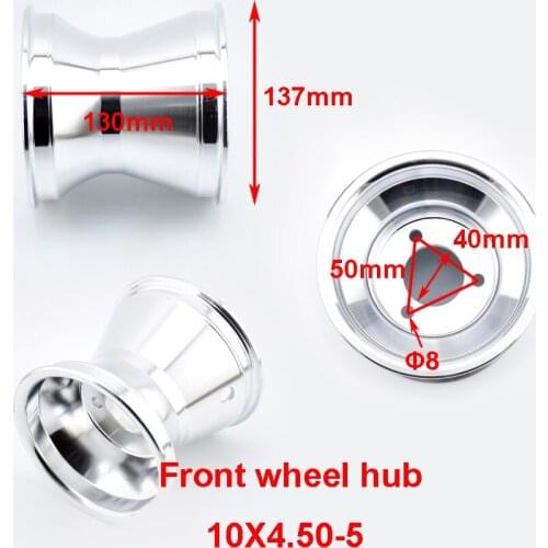 5 Inch 10x4.50-5 Go Kart Wheel Rim GO Kart Off-Road Aluminum Front Wheel