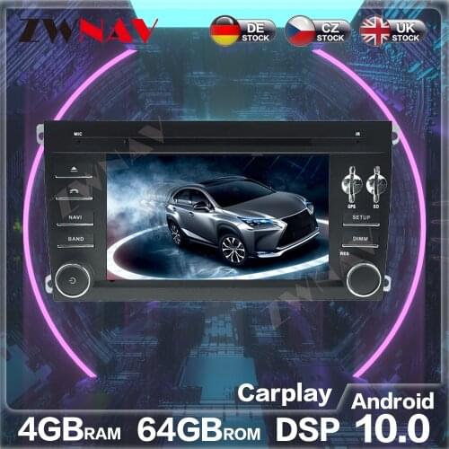 Android 10 4GB+64GB PX6 Car Radio GPS Navigation Head Unit for Porsche Cayenne 2003-2010 Auto Stereo Recorder Multimedia Player