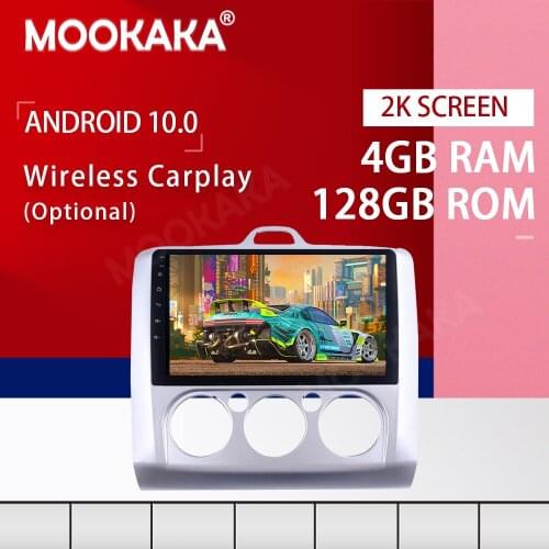 PX6 Android 10.0 4+128G Screen Car Multimedia Player for Ford Focus MT 2004-2011 GPS Navigation Auto Audio Stereo Head Unit DSP