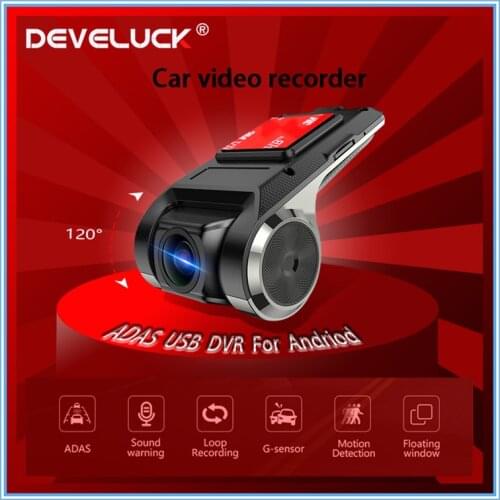 USB ADAS Full HD 1080P Car DVR Dash Cam For Car DVD Android Player Navigation Head Unit/Auto Audio Voice Alarm LDWS G-Shock